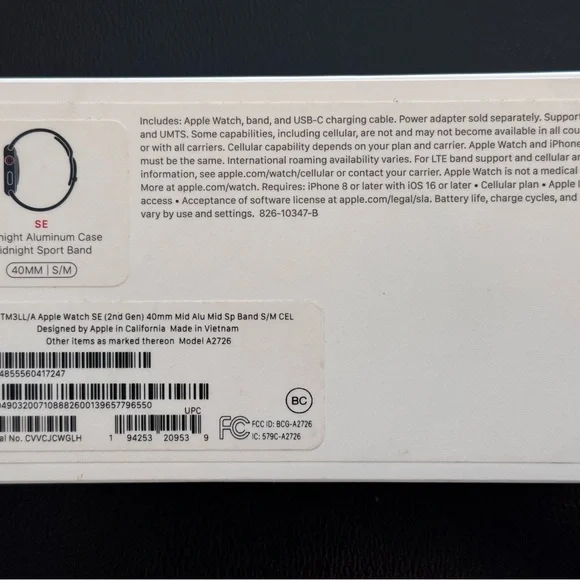 NEVER USED APPLE WATCH 2nd Generation 
in box - Picture 8 of 8